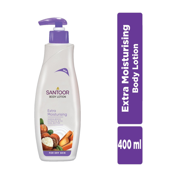 Santoor Body Lotion for Extra Moisturising With Sandalwood Extracts