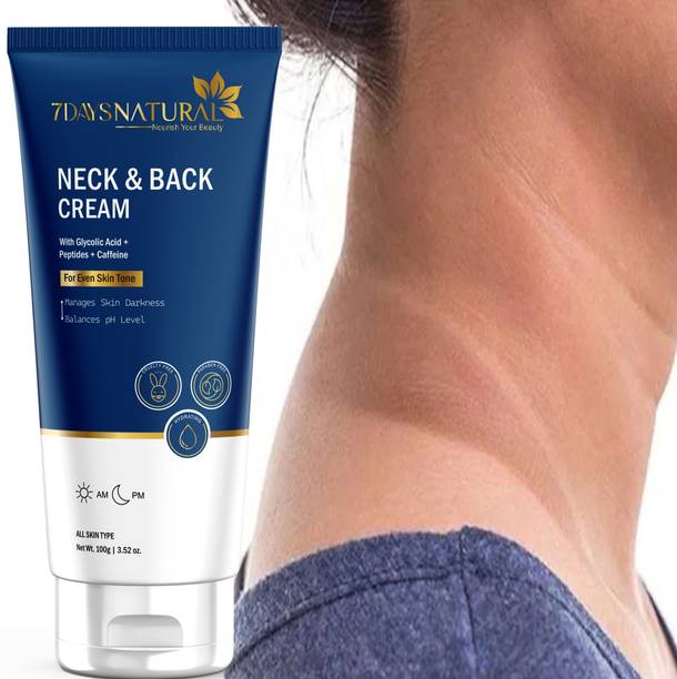 7 Days Natural Dark Neck Back Whitening Cream For Dark Knee, Elbow For Brightning Skin