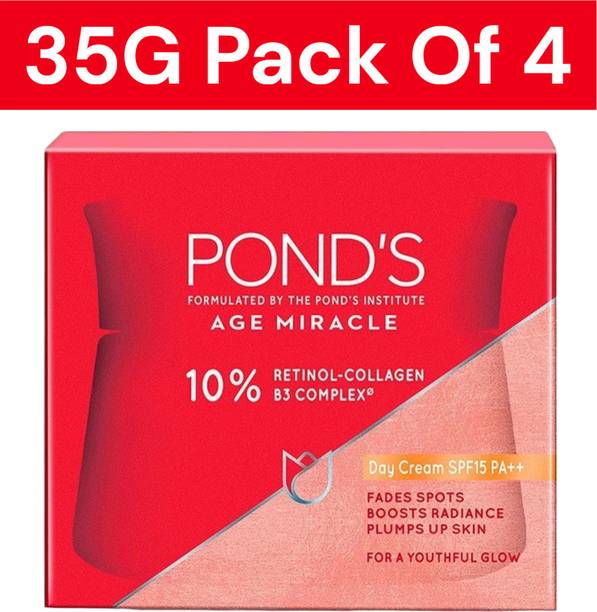 POND's Age Miracle Wrinkle Corrector Day Cream SPF 15 PA++ 35 GPACK OF 4