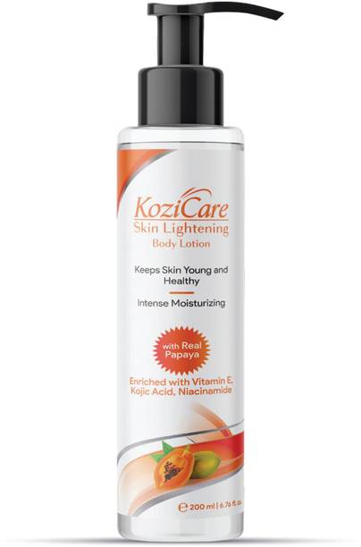 क्राजी फिटनेस Papaya Lightening/Brightening Body Lotion with Papaya, Kojic Acid, Vitamin E