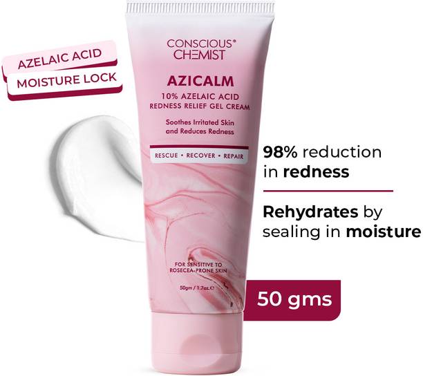 कॉन्शियस केमिस्ट 10% Azelaic Acid Face Cream | Reduces Redness & Acne | Soothes All Skin