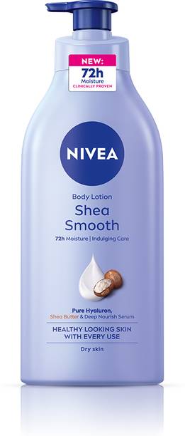 NIVEA Lotion Shea Smooth, Moisturizer Lotion with Deep Nourish Serum, Shea Butter