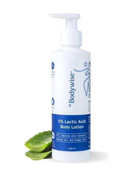 Be Bodywise 5% Lactic Acid Body Lotion | For Improving Skin Texture & Strawberry Legs