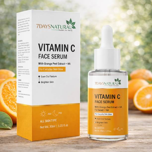 7 Days Vitamin C Serum Skin Brightening Dark Spots Skin Glow face serum anti acne