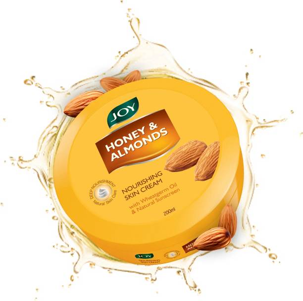 Joy Honey & Almonds Nourishing Skin Cream with Wheatgerm Oil Ingredient and Natural Sunscreen for All Skin Type