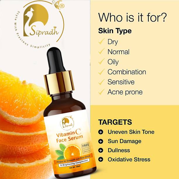Sipradh Vitamin C Serum - Skin Clearing Serum - Brightening, Anti-Aging Skin Repair