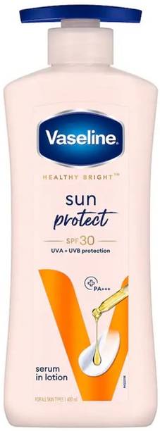 Vaseline Healthy Bright Sun Protect Serum In Lotion - SPF 30, UVA UVB Protection 400ml