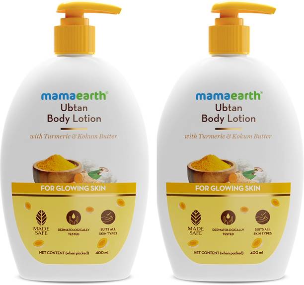 Mamaearth Ubtan Body Lotion - Pack of 2 (400 ml * 2)