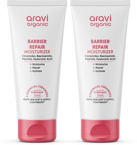 Aravi Organic Advanced Barrier Repair Moisturizer With Ceramide & Peptide (200 gm)