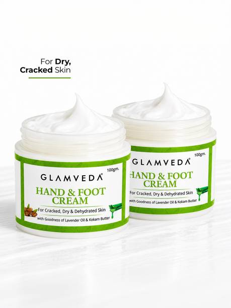 GLAMVEDA Hand & Foot Crack Cream Pack of 2 | Cracked Heel & Dry Skin Repair Cream