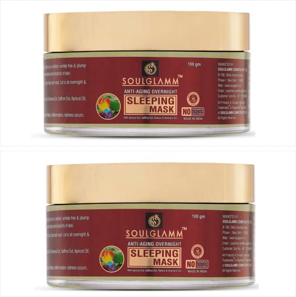 SOULGLAMM Night Gel Cream for Glowing skin, pigmentation|All skin- Oily,Dry,Normal |Combo