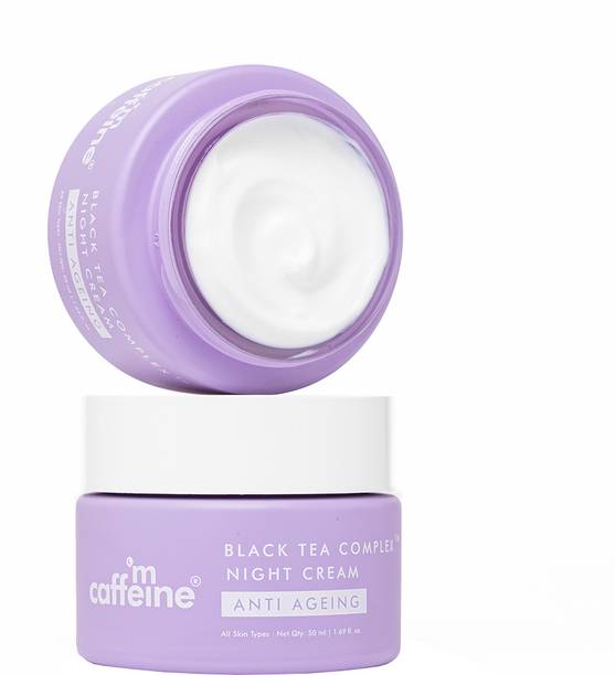 mCaffeine Anti Ageing Night Cream with Black Tea Complex for Fine Lines & Wrinkles