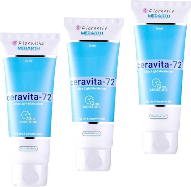 FLORENTHA CERAVITA-72 ULTRA LIGHT MOISTURIZER FOR GLOWING SOFT SKIN FOR PACK OF- 70ml x 3