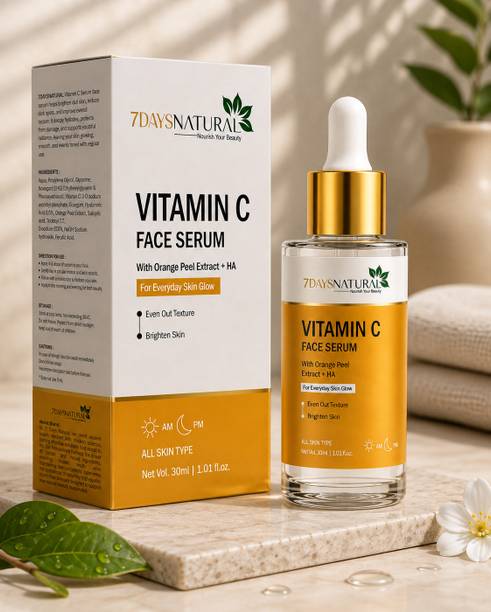 7 Days Vitamin C Serum Skin Brightening Dark Spots Skin Glow face serum anti acne