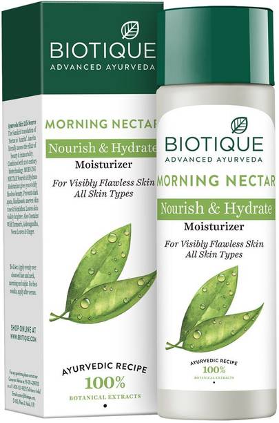 BIOTIQUE Morning Nectar Flawless Skin Moisturizer | 24H Deep Moisture