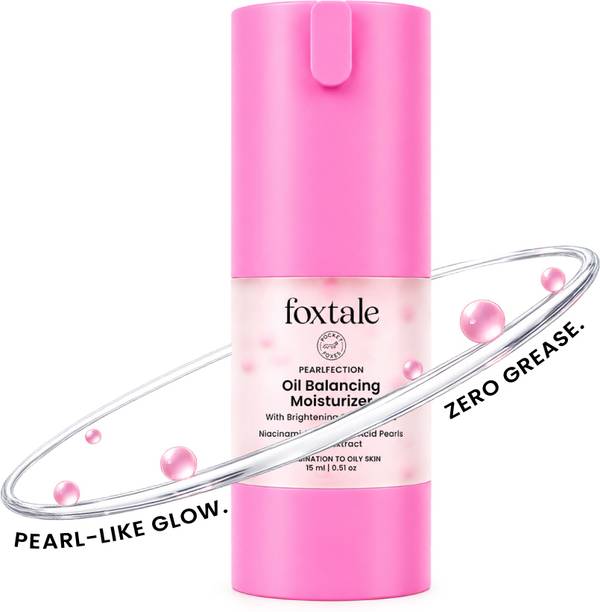 Foxtale Oil Balancing Moisturizer for Oily Skin, Niacinamide | Lightweight & Non-Greasy