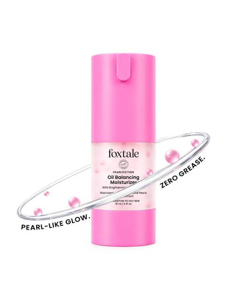 Foxtale Oil Balancing Moisturizer for Oily Skin, Niacinamide | Lightweight & Non-Greasy