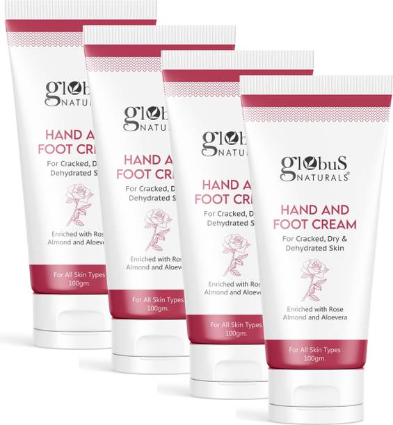 Globus Naturals Nourishing Hand & Foot Cream, For Dry & Rough Skin