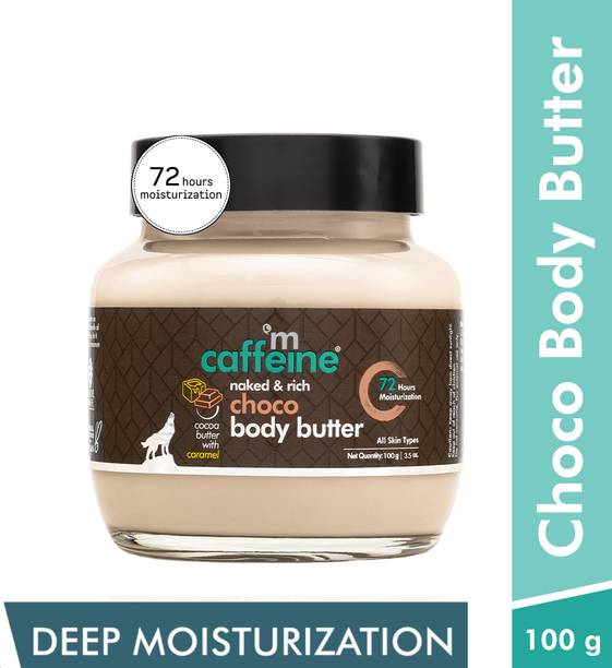 mCaffeine Choco & Shea Body Butter Lotion, 72Hrs Moisturisation, Reduces Stretch Mark