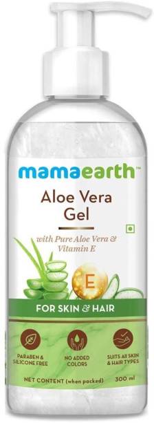 Mamaearth Aloe Vera Gel for Glowing Skin & Hair with Pure Aloe Vera & Vitamin E