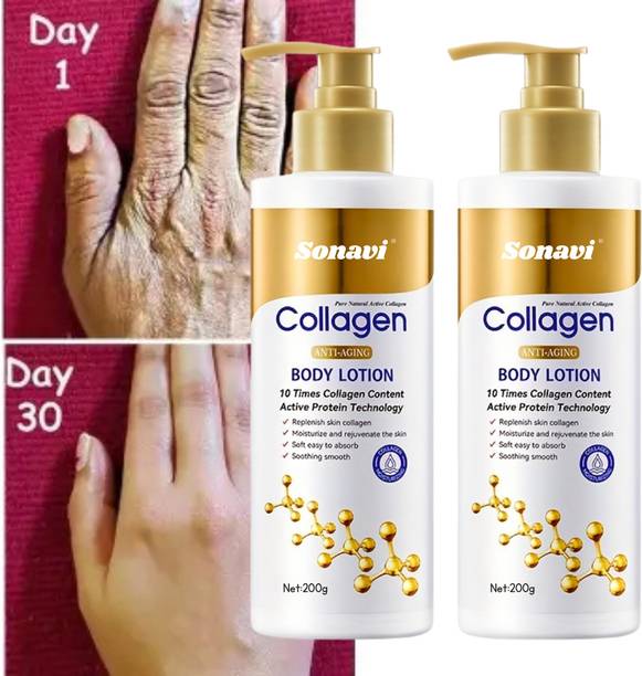 Sonavi Collagen Body Moisturizer Lotion for Normal to Dry Skin and All Skin Types