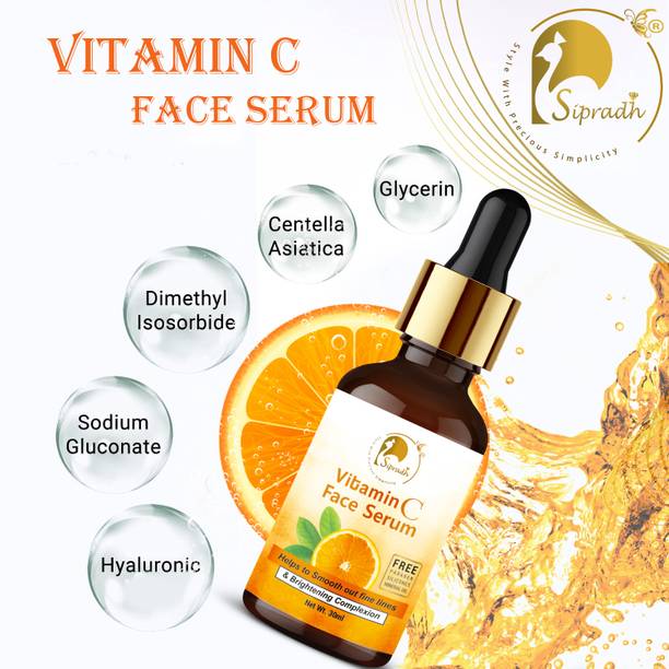 Sipradh Powerful Natural Vitamin C Face Serum for Anti-aging, Brightening Glowing Skin