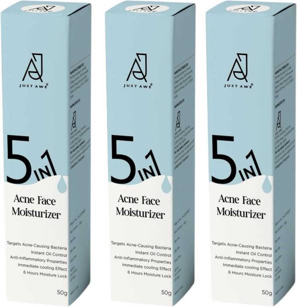 DOOMSDAY JUST AWE ACNE FACE MOISTURIZER FOR SILKY CLEAN SKIN PACK OF 50g x 3