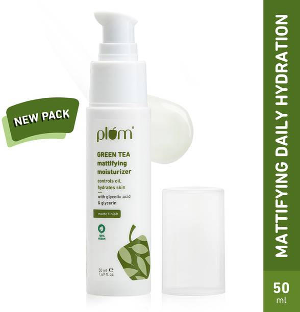 Plum Green Tea Mattifying Face Moisturizer For Daily Use| Fights Acne | Non-Sticky