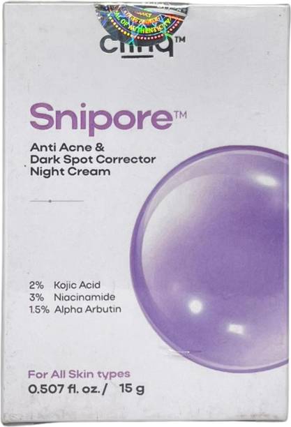 CLINQ Snipore Anti Acne Night Cream | Kojic Acid & Niacinamide for Dark Spot Removal