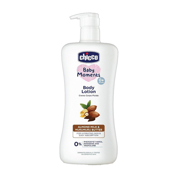 Chicco Baby Body Lotion, Non-sticky, Paraben & Phenoxyethanol Free, 0M+