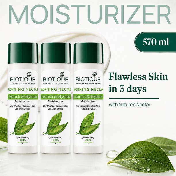BIOTIQUE Morning Nectar Nourishing Lotion 570ml (190ml x 3)