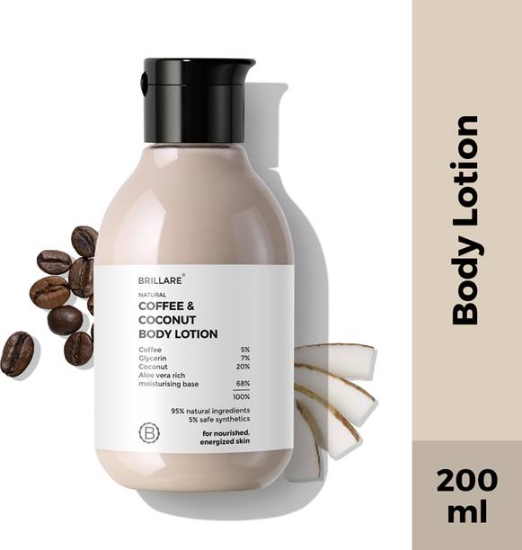 BRILLARE Coffee & Coconut Body Lotion for Energized & Moisturised Skin