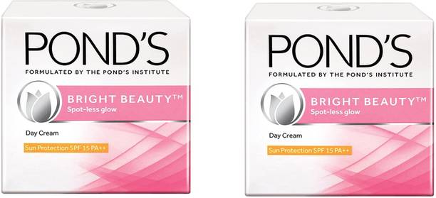 POND's Bright Beauty SPF 15 PA ++ Day Cream pack of 2(50g Each) (