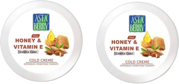 ASTABERRY Honey & Vitamin E Creme Gentle Care Cold Cream 100 ml Pack of 2