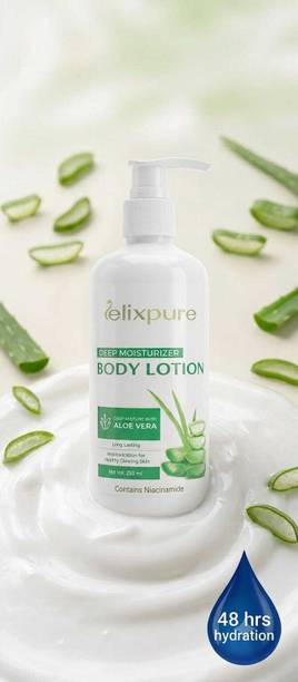 elixpure Niacinamide & Aloe Brightening Body Lotion With Shea, Cocoa Butter (Pack of 1)