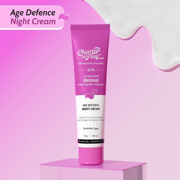 Chemist at Play Retinol Night Cream| Reduces Fine Lines, Wrinkles & Sunspots | Boosts Collagen