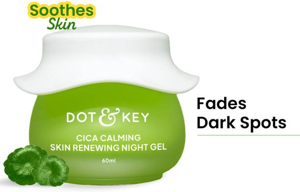 Dot & Key CICA Calming Skin Renewing Night Gel,For Oily, Acne Prone And Sensitive Skin