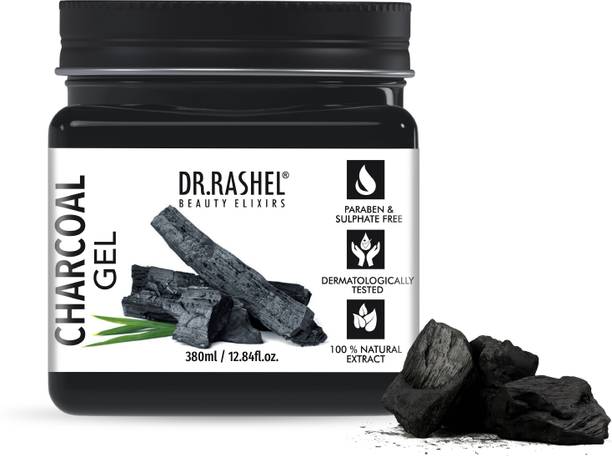 DR.RASHEL Charcoal Gel for Face & Body | Detoxifies, Removes Oil & Impurities