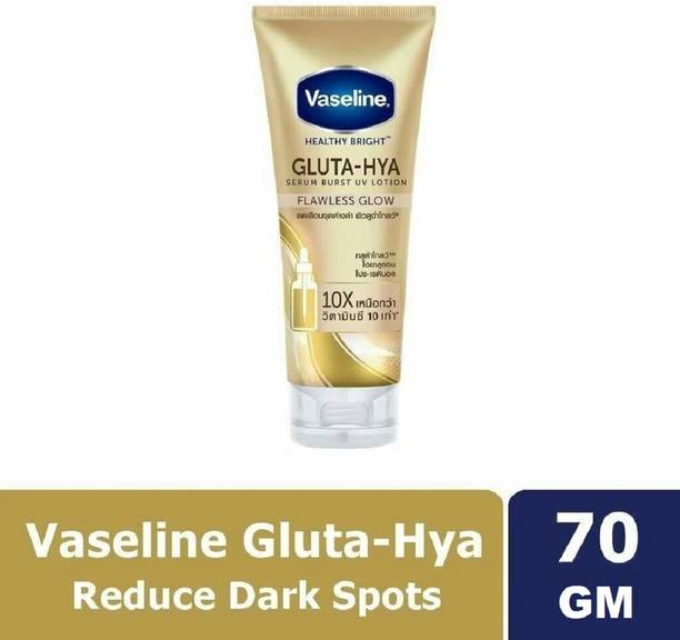 Vaseline Gluta-Hya Flawless Glow Lotion for Face & Body | Gives Brighter Skin