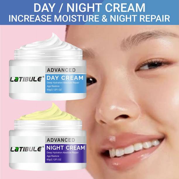 Latibule Advanced Day & Night Cream Set | Deep Moisture Lock & Overnight Skin Repair