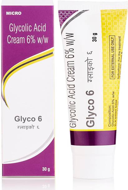 glyco-6 Cream | Glycolic Acid Cream for Acne Marks, Dark Spots & Pigmentation | Skin Renewal Cream