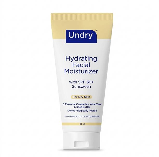 Undry Face Moisturizer for Dry Skin with Sunscreen SPF30 Face Cream