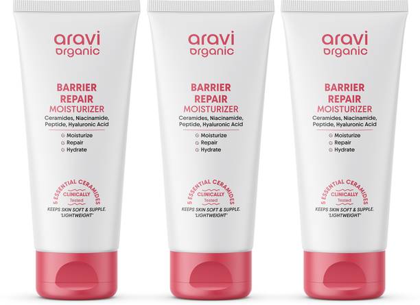 Aravi Organic Advanced Barrier Repair Moisturizer With Ceramide & Peptide (300 gm)