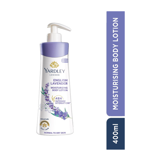 Yardley London English Lavender Moisturizing Body Lotion With Germ Shield and Floral Extracts