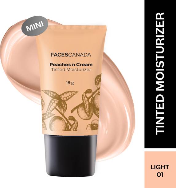फेसेस कनाडा Tinted Moisturizer (Mini) - Peaches N Cream - Light 01 | Natural Glow BB Cream