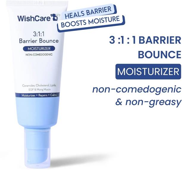WishCare 3:1:1 Barrier Bounce Moisturiser, All Skin Types, Non-Comedogenic,Barrier Repair