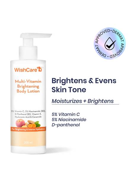WishCare MultiVitamin Body Lotion For Men & Women | Smooths & Brightens Skin