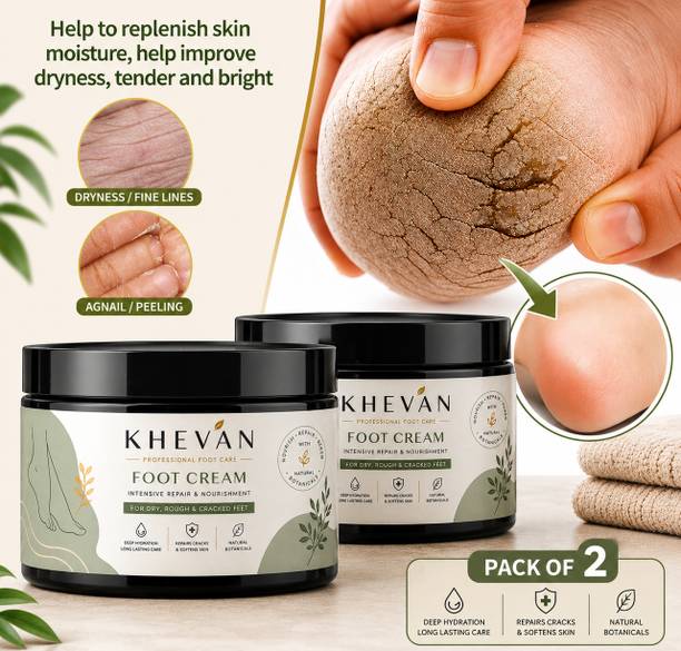 Khevan Crack Heel Repair Cream | Removes Dry, Rough Skin | Deep Hydration Foot Care
