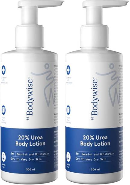 Be Bodywise 20% Urea Body Lotion for Very Dry & Flaky Skin Repair |48H Hydration| 300 ml x 2