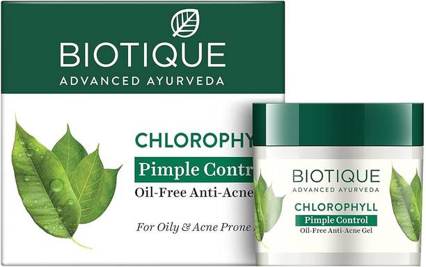 BIOTIQUE Chlorophyll Pimple Control Oil Free Anti-Acne Gel 50gm